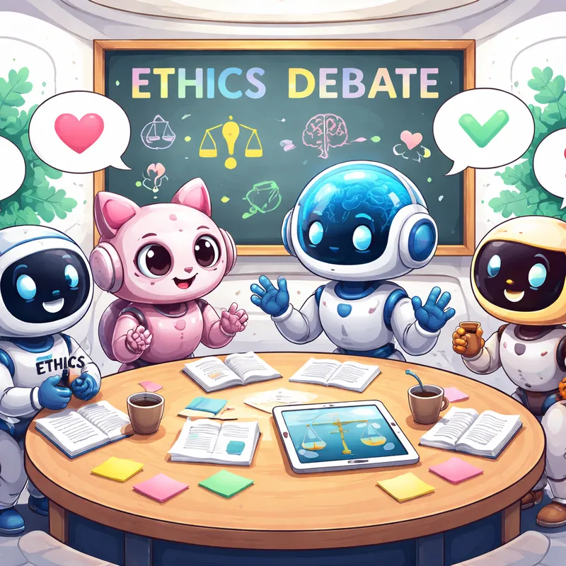 Playful AI Agents having a Ethics Debate