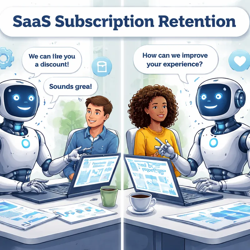 AI Agents handling SaaS subscription retention conversations