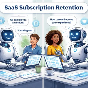AI Agents handling SaaS subscription retention conversations