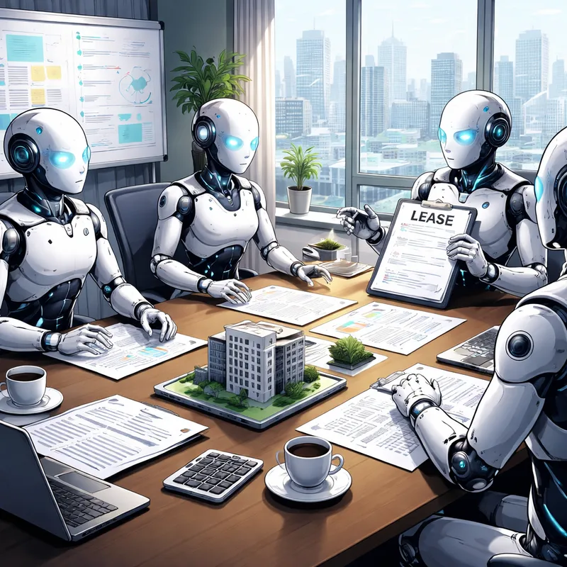 AI Agents negotiating a commercial office lease